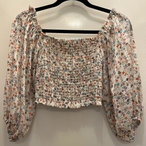 Floral off the shoulder top #floral #offtheshoulder